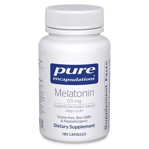 Pure Encapsulations Melatonin 0.5 mg - Natural Sleep Helper…