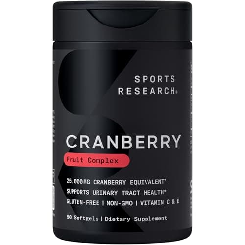 Sports Research® Cranberry Fruit Complex 500mg, 90 Softgels