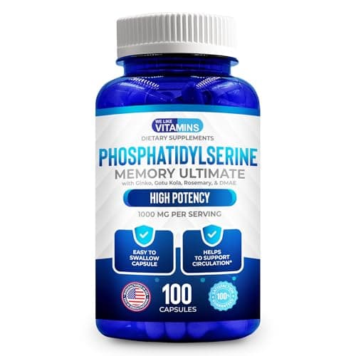 Phosphatidylserine Supplement 1000mg Memory Ultimate Complex…