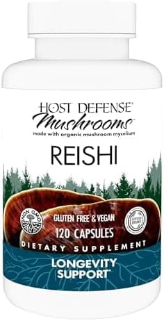 Host Defense Reishi Capsules - Heart & Immune Health Support…