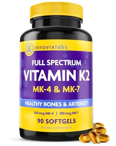 InnovixLabs Full Spectrum Vitamin K2-90 Softgels with 600 mcg…