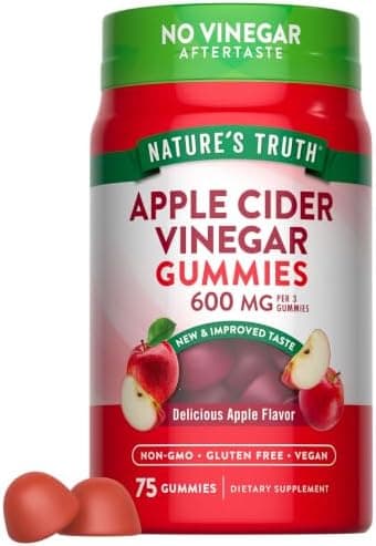 Nature's Truth Apple Cider Vinegar Gummies | 600 mg | 75…