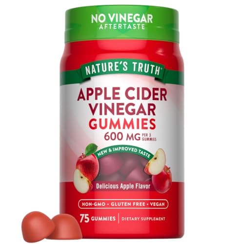 Nature's Truth Apple Cider Vinegar Gummies | 600 mg | 75…