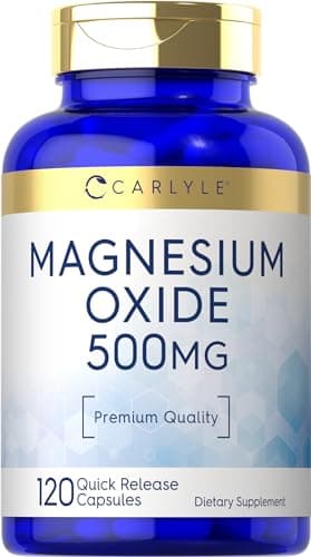 Carlyle Magnesium Oxide 500mg | 120 Capsules | Premium Quality…
