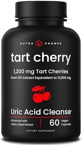 NutraChamps Organic Tart Cherry Extract Capsules - Made…