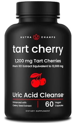 NutraChamps Organic Tart Cherry Extract Capsules - Made…