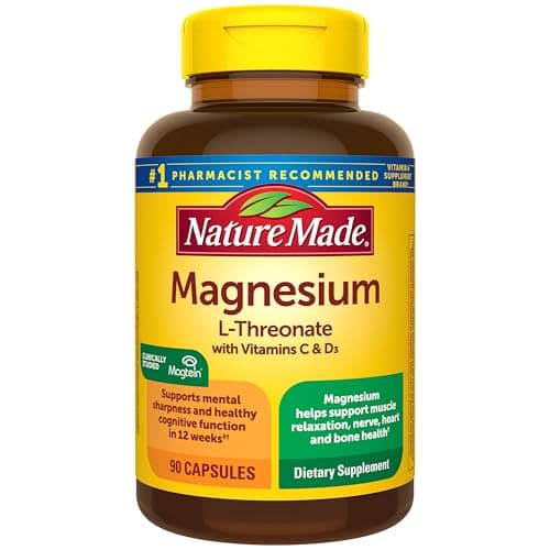 Nature Made Magnesium L-Threonate with Vitamin C & Vitamin D3