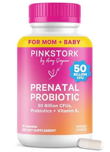 Pink Stork Prenatal Probiotic for Women with 50 Billion CFU…