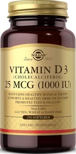 Solgar Vitamin D3 (Cholecalciferol) 25 MCG (1000 IU)