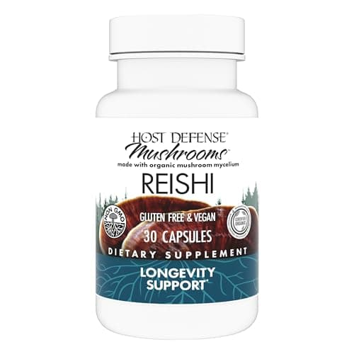 Host Defense Reishi Capsules - Heart & Immune Health Support…