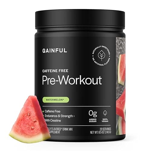 Gainful Caffeine Free Pre Workout Powder with Creatine