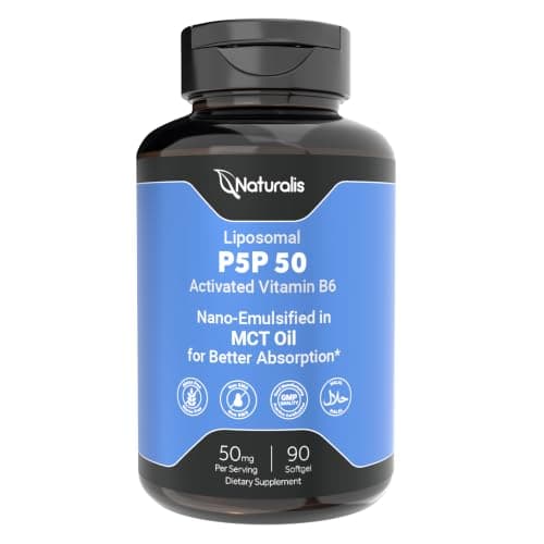 Naturalis Liposomal P-5-P 50mg Activated Vitamin B6…