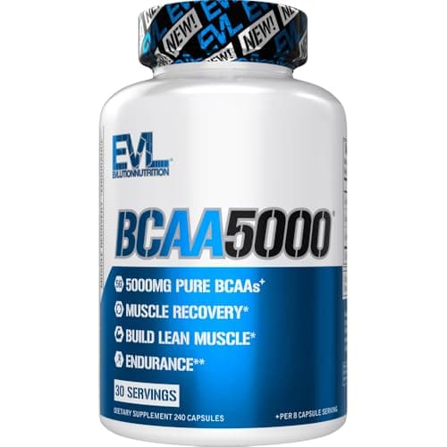 BCAAs Amino Acids Supplement for Men - EVL 2:1:1 5g BCAA…