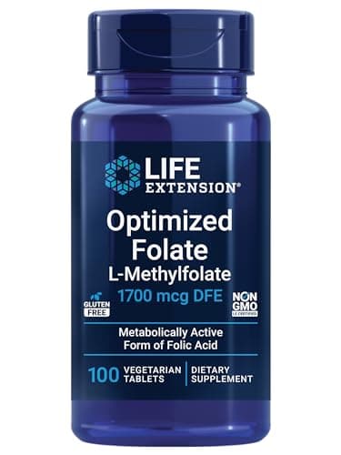 Life Extension Optimized Folate – L-methylfolate – Heart…