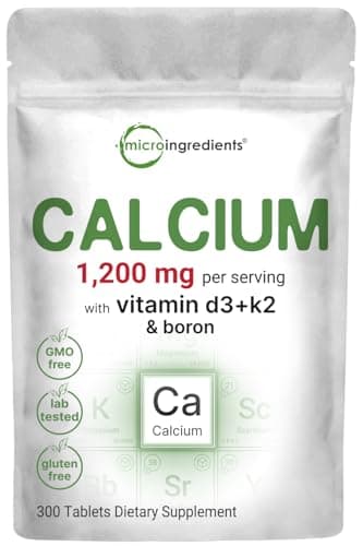 Calcium 1,200mg with Vitamin D3 & K2, 300 Tablets | Calcium…