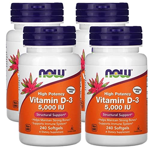 Now Supplements, Vitamin D-3 5,000 IU, High Potency…