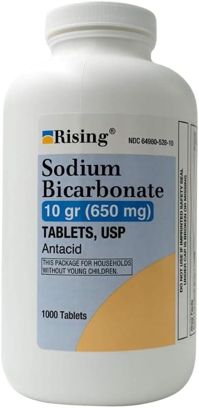 Rising Pharma - Sodium Bicarbonate 650mg - Antacid Used…