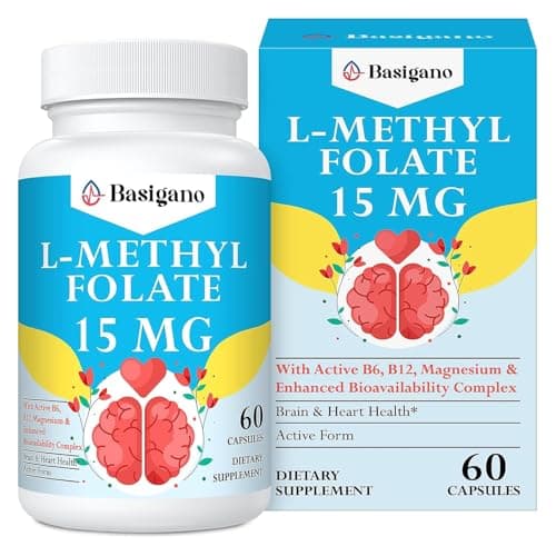 15mg L Methylfolate (5-MTHF)- Active Folic Acid-Enriched…