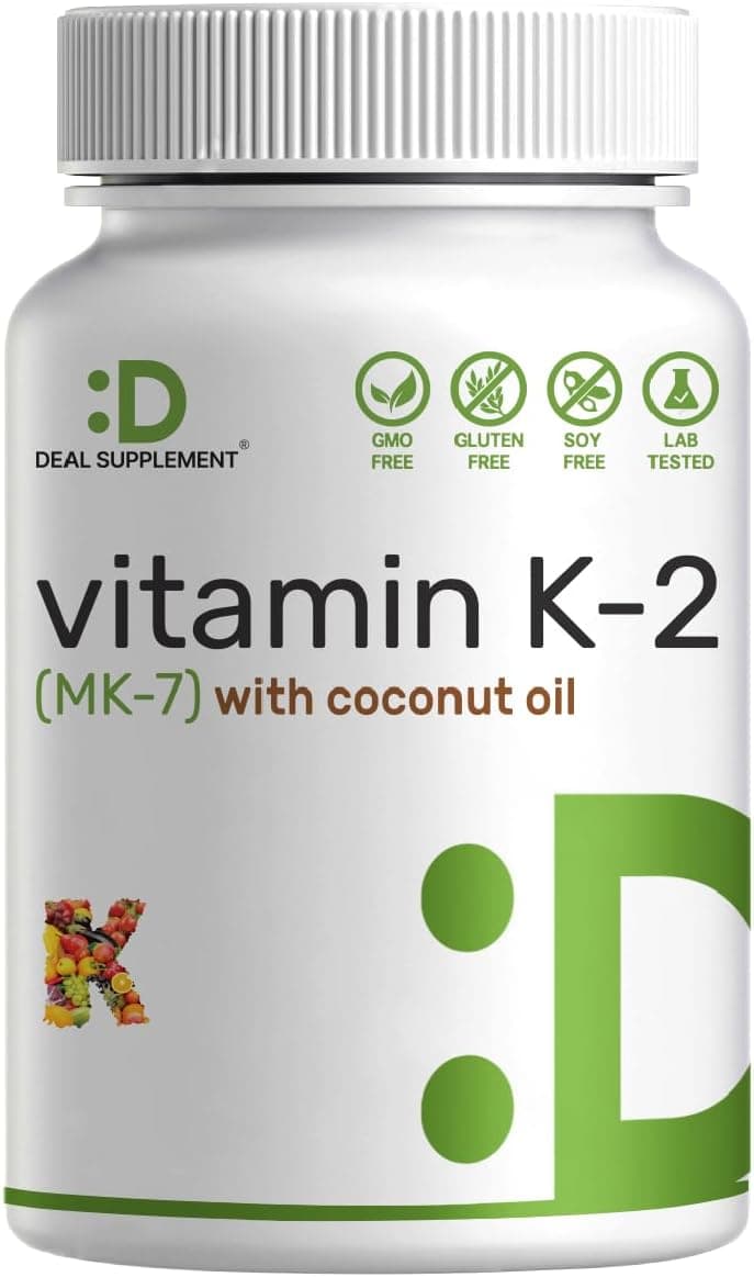 DEAL SUPPLEMENT Vitamin K2 MK-7 200mcg Per Serving