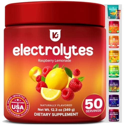 Keppi Electrolytes Powder – Raspberry Lemonade Flavor 50…