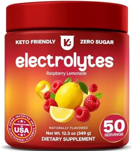 Keppi Electrolytes Powder – Raspberry Lemonade Flavor 50…