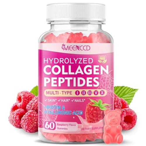 MEENCCD Hydrolyzed Collagen Peptides Gummies for Women & Men