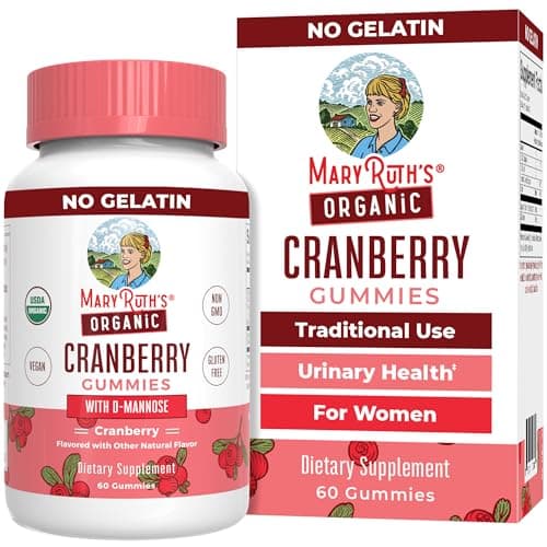 MARYRUTH'S USDA Organic Cranberry Gummies - 500mg