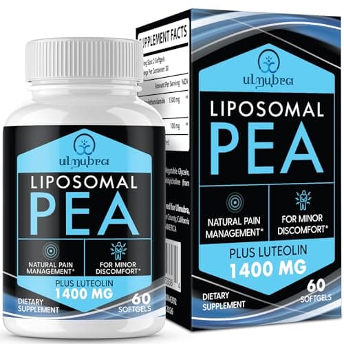 Ulmubra Liposomal Palmitoylethanolamide 1300 MG Plus Luteolin…