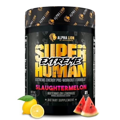 ALPHA LION Superhuman Extreme High Stim Pre Workout Powder