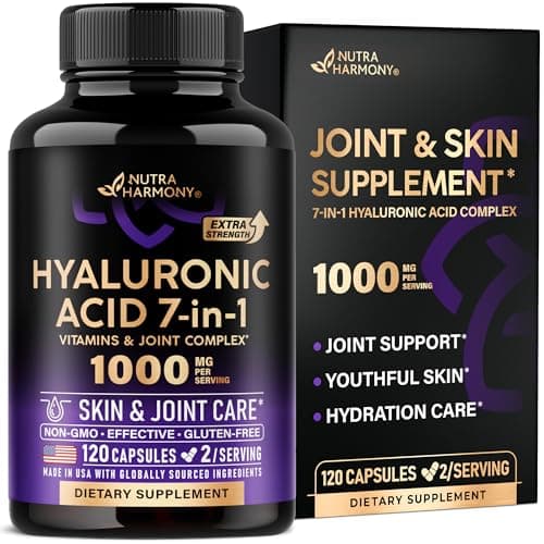 Hyaluronic Acid Supplements 1000 mg - 7-in-1 Complex - 120…