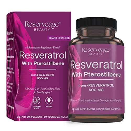 Reserveage Beauty, Resveratrol 500 mg with Pterostilbene…