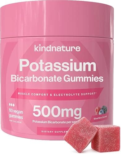 kindnature High Potassium Gummies 500mg for Leg Cramps…