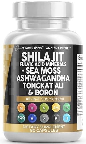 Clean Nutraceuticals Shilajit Supplement for Men with Sea Moss