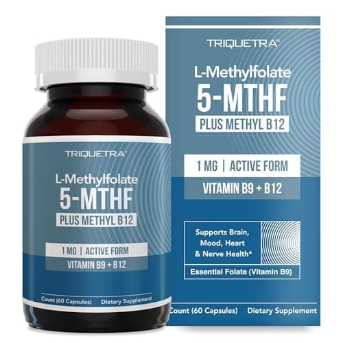 L Methyl Folate 1000 mcg Plus Methyl B12 Cofactor – Active…