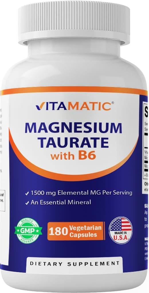 Vitamatic Magnesium Taurate 1500mg per Serving - 180…