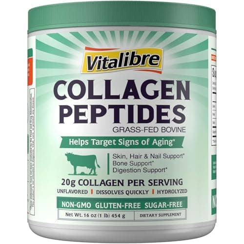 Vitalibre Bovine Collagen Peptides Powder for Women and Men