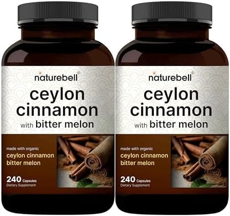 NatureBell 2 Pack Ceylon Cinnamon with Bitter Melon