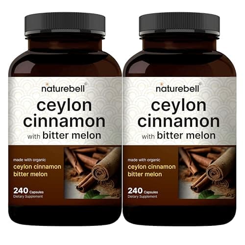 NatureBell 2 Pack Ceylon Cinnamon with Bitter Melon