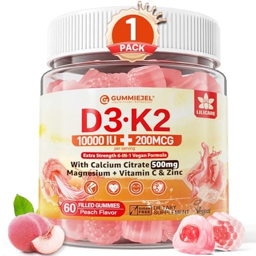Vitamin D3 K2 Gummies 5000IU / 10