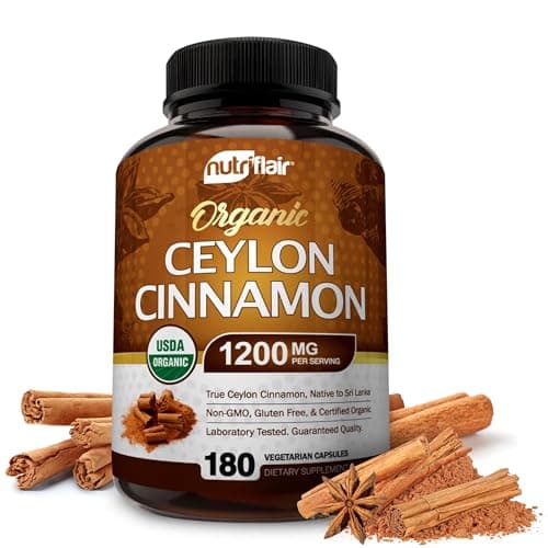 NutriFlair Organic Ceylon Cinnamon (100% Certified Organic…