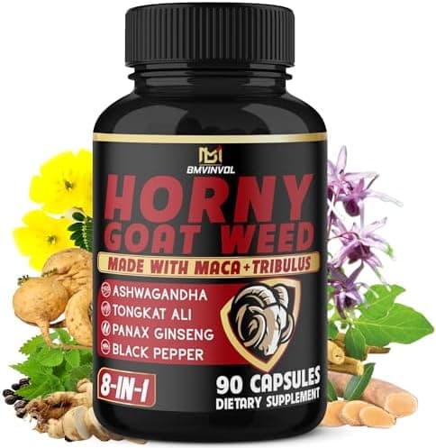 BMVINVOL Horny Goat Weed Capsules with Maca