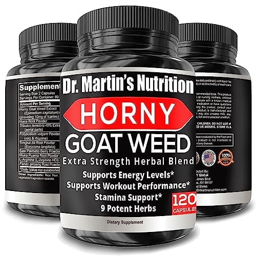 Horny Goat Weed for Men & Women - 120 Capsules