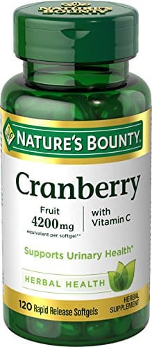 Nature's Bounty Cranberry Pills Urinary Tract, 120 Softgels