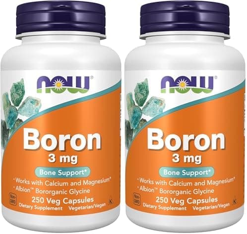 Now Supplements,Boron 3 mg (Bororganic Glycine),Structural…