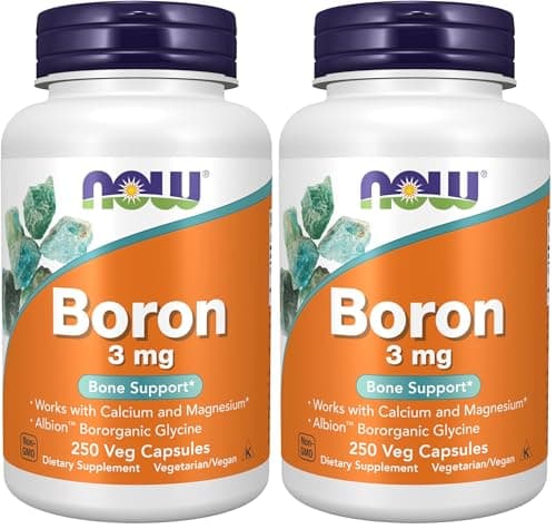 Now Supplements,Boron 3 mg (Bororganic Glycine),Structural…
