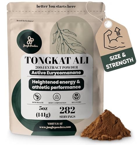 Jungle Powders Tongkat Ali for Men Powder 200:1 Extract 282…