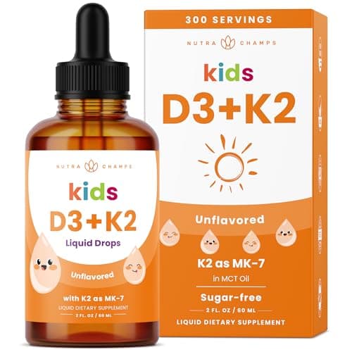 NutraChamps Kids Vitamin D 3 K2 Drops