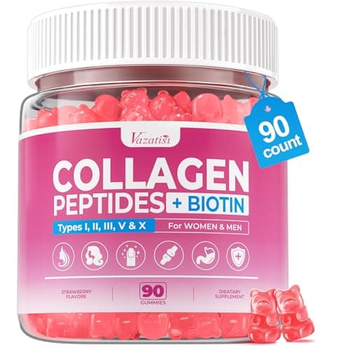 Sugar Free Collagen Gummies for Women & Men with Hydrolyzed…