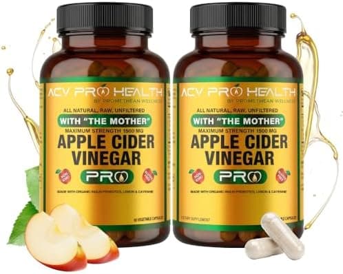 Promethean Wellness ACV Pro Apple Cider Vinegar Capsules 2-PK…