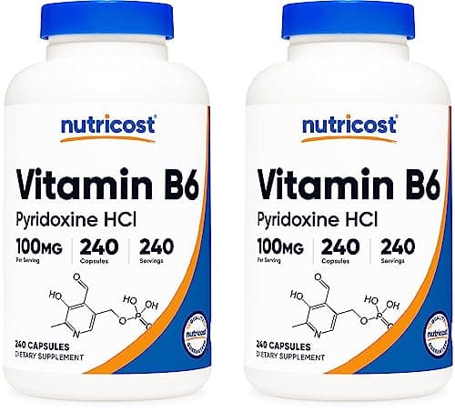 Nutricost Vitamin B6 (Pyridoxine HCl) 100mg